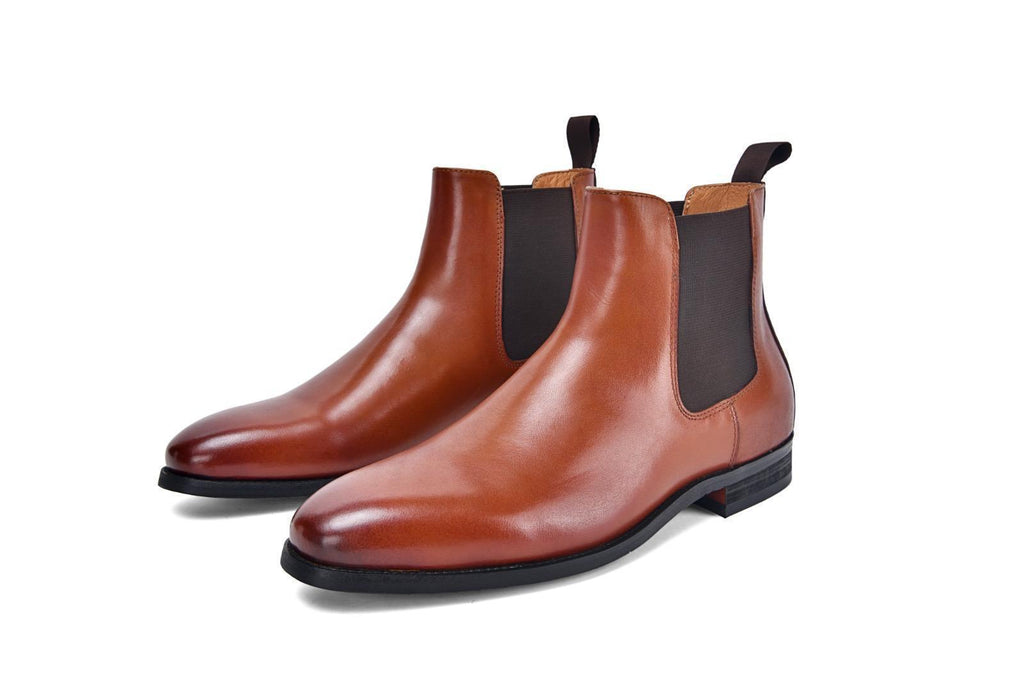 Bottines cognac