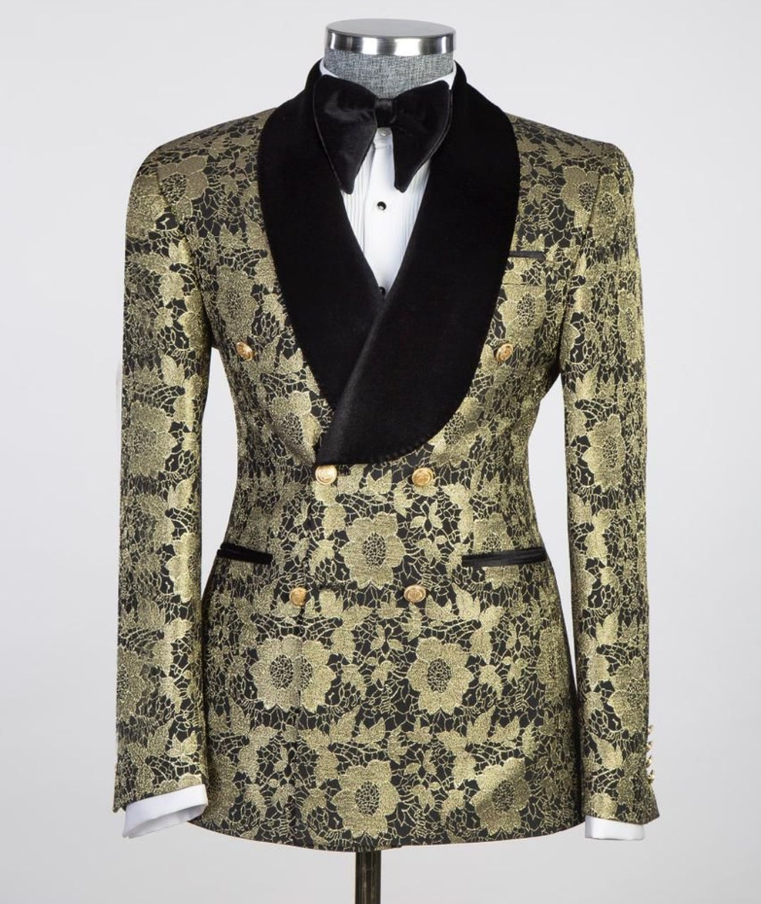 Smoking or col châle velours